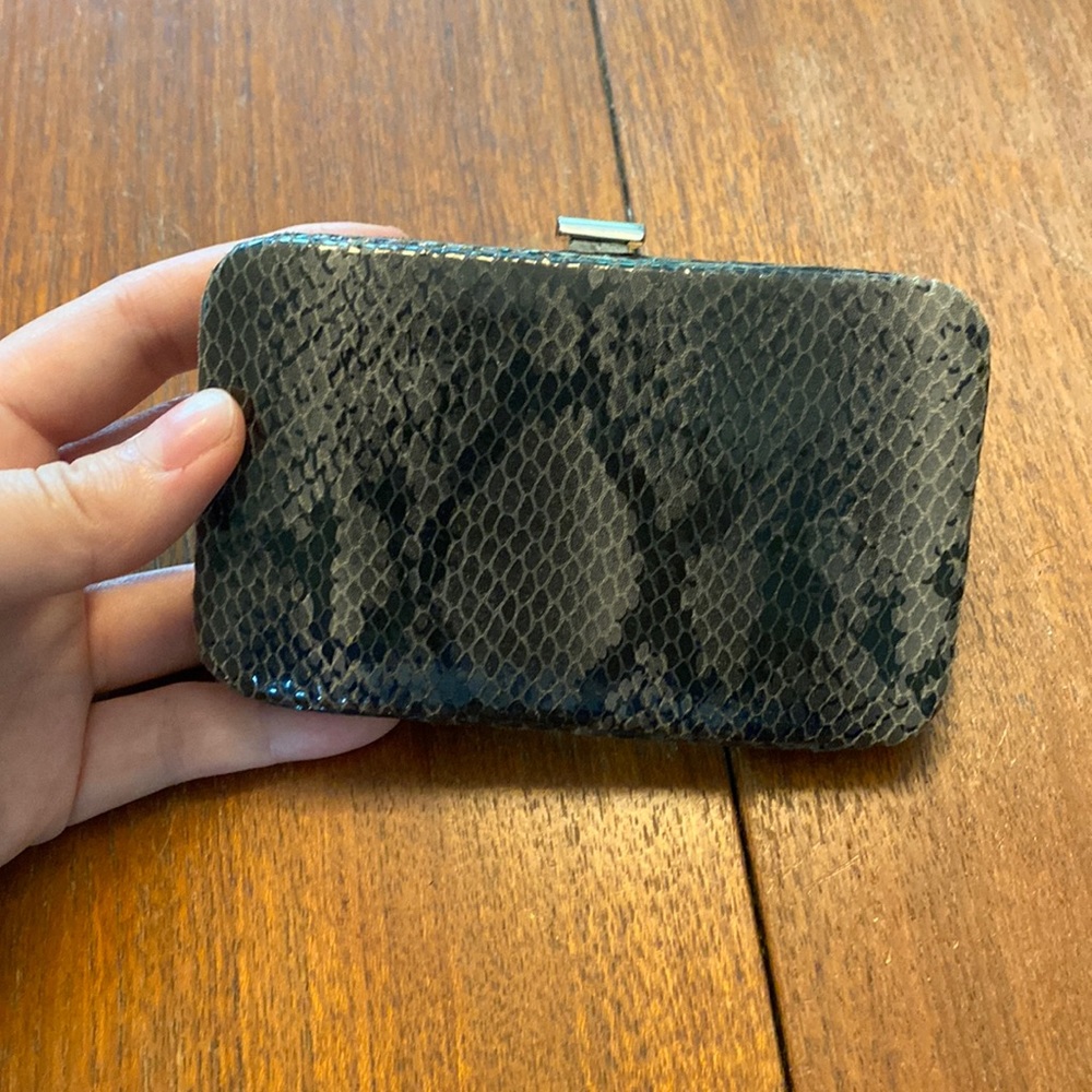 latico Leather Snake Print Card Holder